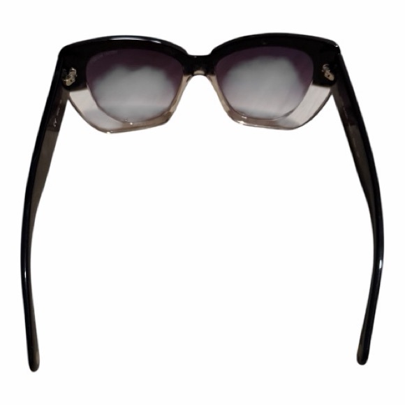 Henri Bendel Black and Gray Cat-Eye Sunglasses - Picture 4 of 6